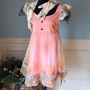 Amscan Creepy Doll Costume Cosplay Dress with Gloves S